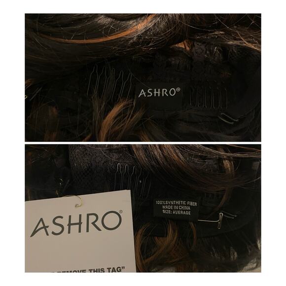 Dark Brown Copper Synthetic Wig for Mature Women - NWT -  A964W - Picture 5 of 12